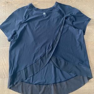 Lululemon Black Quick Pace Short Sleeve Top